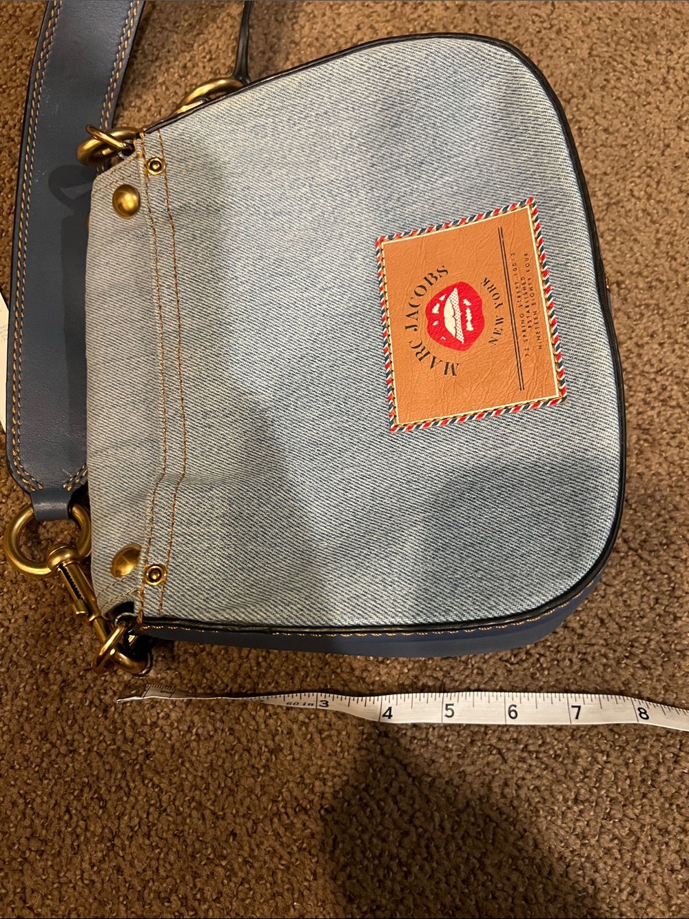 Marc Jacob Nomad Crossbody Denim Bag denim Jean **see pictures - Picture 12 of 16